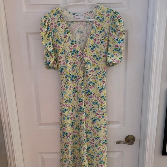 Short sleeve midi tea dress - Picture 1 of 4
